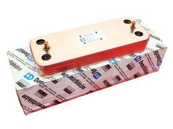 Теплообмінник вторинний Demrad / Protherm (10 пластин) (D020116522, D020116523, 0020119605) (45.204) D020116522, D020116523, 0020119605 фото