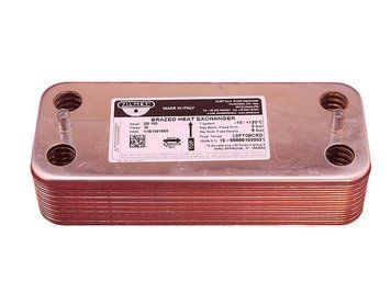 Теплообмінник вторинний Immergas Mini kw / Junkers / Viessmann (16 пластин) (17В1901606) (45.42) 17В1901606 фото